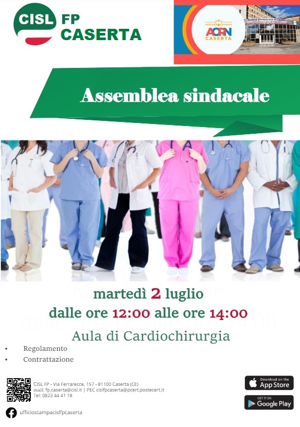 Cisl Fp Caserta, assemblea sindacale dei dipendenti dell'ospedale - Appia  News
